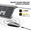 Tastatur Maus Set Kabellos Aufladbar,RaceGT Ergonomische Ultra-Dünne 2.4 GHz mit EIN Aus Schalter,Leise Scherenschalter-Tasten,Multimedia-Tasten,für Computer Desktop PC Laptop, QWERTZ Layout