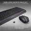 CHERRY GENTIX Desktop, Kabelloses Tastatur-Maus-Set, Deutsches Layout (QWERTZ), 2,4 GHz Funk, Integrierte Handballenauflage, Symmetrische Maus, Schwarz