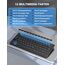 TECKNET Kabelloses Tastatur Maus Set, Deutsch QWERTZ Layout, 2.4 GHz Funk Mini Tastatur Mouse, 15m Reichweite Verbindung, Wireless Leise Funktastatur mit Maus für PC, Laptop, Smart TV, Schwarz