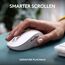 Logitech MK950 Signature Slim kabelloses Tastatur-Maus-Set, schlankes Design, leise tippen, Wechsel zwischen DREI Geräten, Bluetooth, mehrere Betriebssysteme, Windows und Mac, DEU QWERTZ-Layout, Weiß