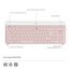 Logitech 920-011314 Kombination aus Maus und Tastatur, Rosa