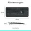 Logitech MK540 Advanced Kabellose Tastatur und Maus Combo - Schwarz + Norton 360 Deluxe 2024, Antivirensoftware für 3 Geräte