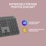 Logitech Signature Slim K950 kabellose Tastatur, schlankes Design, Wechseln zwischen Geräten beim Tippen, leises, Bluetooth, Multi-OS, Windows, Mac, Chrome, DEU QWERTZ-Layout, Graphit