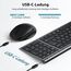 iClever Bluetooth Tastatur mit Maus, Tastatur Maus Set Kabellos,Wiederaufladbare Dualmodus (Bluetooth 5.0+2.4G) Funktastatur, für PC/Laptop, QWERTZ Layout, Grau