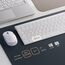 Tastatur Maus Set Kabellos, iClever kabellose Tastatur und Maus Ultra-Dünne Wiederaufladbare Funktastatur für PC/Laptop/Smart TV, QWERTZ Layout, Weiß