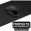 Sidorenko Gaming Mauspad XXL in schwarz - Großes Mousepad XXL 900x400 mm - rutschfeste Schreibtischunterlage für Büro - Desk Mat mit Fransenfreie Ränder - Präzises und langlebiges groß Mouse Pad