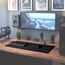 Sidorenko Gaming Mauspad XXL in schwarz - Großes Mousepad XXL 900x400 mm - rutschfeste Schreibtischunterlage für Büro - Desk Mat mit Fransenfreie Ränder - Präzises und langlebiges groß Mouse Pad