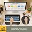 GIM Mauspad Gelkissen Mousepad mit Handauflage Ergonomisches Mauspad Tastatur Handgelenkauflage Gelkissen Mausunterlage für Computer und Laptop