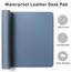 Aothia Schreibtischunterlage,Mauspad mit PU Leder und Rutchfeste Wildleder,Multifunktionales Office Mousepad Laptop Schreibunterlage,Tisch-Schutz Unterlage für Büro/Home-Office(Denim Blau,60x35cm)