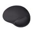 Trust Bigfoot Ergonomisches Mauspad mit Gelkissen 236 x 205 mm, Softgel Handballenauflage, Mikrofaseroberfläche, Mousepad mit Handauflage, rutschfeste Unterseite - Schwarz