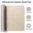 Aothia Schreibtischunterlage,Mauspad mit PU Leder und Rutchfeste Wildleder,Multifunktionales Office Mousepad Laptop Schreibunterlage,Tisch-Schutz Unterlage für Büro/Home-Office (Beige, 80x40cm)