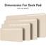 Aothia Schreibtischunterlage,PU-Leder-Schreibtischmatte,Mauspad,rutschfester Schreibtischschutz,wasserdichter Schreibtisch-Schreibblock für Büro und Zuhause(122x43cm,Beige)