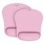 TECKNET Mauspad mit Gelkissen, Memory Foam Mousepad Ergonomisches Wasserdicht Komfort Mausmatte mit Handgelenkpolster Handauflage für Alle Maus Offfice Heim Computer Laptop, Pink, 2 Pack