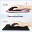 TECKNET Mauspad mit Gelkissen, Memory Foam Mousepad Ergonomisches Wasserdicht Komfort Mausmatte mit Handgelenkpolster Handauflage für Alle Maus Offfice Heim Computer Laptop, Pink, 2 Pack