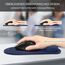 TECKNET Mauspad mit Gelkissen, Memory Foam Mousepad Ergonomisches Wasserdicht Komfort Mausmatte mit Handgelenkpolster Handauflage für Alle Maus Offfice Heim Computer Laptop, Blau