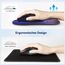 TECKNET Mauspad mit Gelkissen, Memory Foam Mousepad Ergonomisches Wasserdicht Komfort Mausmatte mit Handgelenkpolster Handauflage für Alle Maus Offfice Heim Computer Laptop, 2 Pack