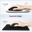 TECKNET Mauspad mit Gelkissen, Memory Foam Mousepad Ergonomisches Wasserdicht Komfort Mausmatte mit Handgelenkpolster Handauflage für Alle Maus Offfice Heim Computer Laptop
