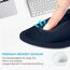 TECKNET Mauspad mit Gelkissen, Memory Foam Mousepad Ergonomisches Wasserdicht Komfort Mausmatte mit Handgelenkpolster Handauflage für Alle Maus Offfice Heim Computer Laptop, Blau