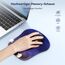 TECKNET Mauspad mit Gelkissen, Memory Foam Mousepad Ergonomisches Wasserdicht Komfort Mausmatte mit Handgelenkpolster Handauflage für Alle Maus Offfice Heim Computer Laptop, 2 Pack