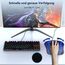 TECKNET Mauspad mit Gelkissen, Memory Foam Mousepad Ergonomisches Wasserdicht Komfort Mausmatte mit Handgelenkpolster Handauflage für Alle Maus Offfice Heim Computer Laptop, 2 Pack