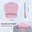 TECKNET Mauspad mit Gelkissen, Memory Foam Mousepad Ergonomisches Wasserdicht Komfort Mausmatte mit Handgelenkpolster Handauflage für Alle Maus Offfice Heim Computer Laptop, Pink, 2 Pack