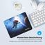 TECKNET Mauspad, 28 x 21 cm Gaming Mousepad mit Wasserdicht und Rutschfester Gummi für PC-Büro, Arbeit, Gaming, Studium, Laptop, Computer, Zuhause-Astronauten Blau