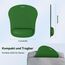 TECKNET Mauspad mit Gelkissen, Memory Foam Mousepad Ergonomisches Wasserdicht Komfort Mausmatte mit Handgelenkpolster Handauflage für Alle Maus Offfice Heim Computer Laptop, Grün, 2 Pack