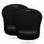 TECKNET Mauspad mit Gelkissen, Memory Foam Mousepad Ergonomisches Wasserdicht Komfort Mausmatte mit Handgelenkpolster Handauflage für Alle Maus Offfice Heim Computer Laptop, 2 Pack