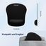TECKNET Mauspad mit Gelkissen, Memory Foam Mousepad Ergonomisches Wasserdicht Komfort Mausmatte mit Handgelenkpolster Handauflage für Alle Maus Offfice Heim Computer Laptop, 3 Pack