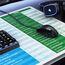TITANWOLF - XXL Speed Gaming Mauspad 1200 x 600mm - Excel Windows Outlook Word Shortcut Tastenkürzel auf ENGLISCH - Weiß