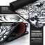 TITANWOLF - XXL Speed Gaming Mauspad Titanwolf Schwarz 900 x 400mm - XXL Mousepad - Tischunterlage Large Size - verbessert Präzision und Geschwindigkeit - Koi Design