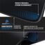 TITANWOLF - XXL Mauspad komplett Schwarz Speed Gaming 900 x 400mm - XXL Mousepad - Tischunterlage Large Size - verbessert Präzision & Geschwindigkeit - Stabiler Halt auf glatten Oberflächen