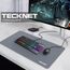 TECKNET Mauspad XXL Speed Gaming, 900x400 mm Schreibtischunterlage, Gamer Mouse Pad, Wasserdicht Mousepad, Spezielle Oberfläche Verbessert Präzision und Geschwindigkeit, rutschfeste Gummibasis