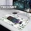 TECKNET Mauspad XXL Speed Gaming, 900x400 mm Schreibtischunterlage, Gamer Mouse Pad, Wasserdicht Mousepad, Spezielle Oberfläche Verbessert Präzision und Geschwindigkeit, rutschfeste Gummibasis