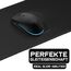 Sidorenko Gaming Mauspad | 350 x 260mm | Mousepad | spezielle Oberfläche verbessert Geschwindigkeit und Präzision | Fransenfreie Ränder | rutschfest | Blau