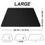 Sidorenko Gaming Mauspad XXL Schwarz - Großes Mousepad 350x260 mm - rutschfeste Schreibtischunterlage für Gaming und Büro - Fransenfreie Ränder - Präzises und langlebiges Large Mouse pad maxlvl