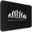 Sidorenko Gaming Mauspad | Mousepad 280 x 200 mm | Fransenfreie Ränder | spezielle Oberfläche verbessert Geschwindigkeit und Präzision | rutschfest | schwarz