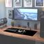 Sidorenko XXL Gaming Mauspad - 900 x 400 mm - Fransenfreie Ränder - rutschfest - XXL Mousepad I Tischunterlage - spezielle Oberfläche verbessert Geschwindigkeit und Präzision I schwarz