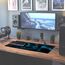 Sidorenko Gaming Mauspad XXL Blau - Großes Mousepad 900x400 mm - rutschfeste Schreibtischunterlage - Fransenfreie Ränder Large Mouse pad - Präzises und langlebiges maxlvl