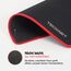 TECKNET Mauspad, 3 Pack Mousepad 270 x 210 mm, wasserdichte Gaming Mauspad Mausmatte mit vernähte Kanten, rutschfeste Gummiunterseite, Glatte Oberflächen, Geeignet für Computer, Laptop und PC (Rot)