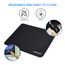 cimetech Komfortable Mauspad Spieloberfläche Superfeine Faser Glatte Seidensensoren Wischwaschbar für Laptop-Computer (Normal 2PCS, Black)