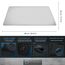 Sidorenko Gaming Mauspad XXL Weiß - Großes Mousepad 900x400 mm - rutschfeste Schreibtischunterlage für Gaming und Büro - Fransenfreie Ränder - Präzises und langlebiges maxlvl Large Mouse pad