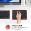 TECKNET Mauspad, 3 Pack Mousepad 270 x 210 mm, wasserdichte Gaming Mauspad Mausmatte mit vernähte Kanten, rutschfeste Gummiunterseite, Glatte Oberflächen, Geeignet für Computer, Laptop und PC (Rot)
