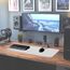 Sidorenko Gaming Mauspad XXL Weiß - Großes Mousepad 900x400 mm - rutschfeste Schreibtischunterlage für Gaming und Büro - Fransenfreie Ränder - Präzises und langlebiges maxlvl Large Mouse pad