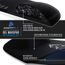 CSL - Mauspad mit Gelkissen - Titanwolf Gaming Handgelenkauflage - Mousepad - Gel Handballenauflage Handauflage Gelpolster ergonomisch - wasserabweisend und abwaschbar - schwarz