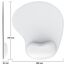 Gel Mauspad ergonomische Handgelenkauflage - Office Komfort Mousepad - Handgelenkpolster Handauflage - Gelkissen Gelpolster - Maus und Tastatur - abwaschbar - für Computer Laptop Notebook - Weiss