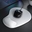 Gel Mauspad ergonomische Handgelenkauflage - Office Komfort Mousepad - Handgelenkpolster Handauflage - Gelkissen Gelpolster - Maus und Tastatur - abwaschbar - für Computer Laptop Notebook - Weiss