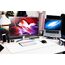 Sidorenko Gaming Mauspad XXL Weiß - Großes Mousepad 900x400 mm - rutschfeste Schreibtischunterlage für Gaming und Büro - Fransenfreie Ränder - Präzises und langlebiges maxlvl Large Mouse pad