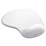 Gel Mauspad ergonomische Handgelenkauflage - Office Komfort Mousepad - Handgelenkpolster Handauflage - Gelkissen Gelpolster - Maus und Tastatur - abwaschbar - für Computer Laptop Notebook - Weiss