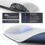 Gel Mauspad ergonomische Handgelenkauflage - Office Komfort Mousepad - Handgelenkpolster Handauflage - Gelkissen Gelpolster - Maus und Tastatur - abwaschbar - für Computer Laptop Notebook - Weiss